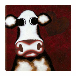 I Give My Heart To Moo - Box Canvas