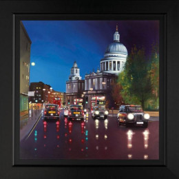 St Pauls Moonlight - Framed