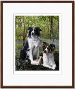 Blues & Twos - Dark Wood Framed