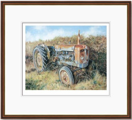 Edeys Farm Fordson - Dark Wood Framed