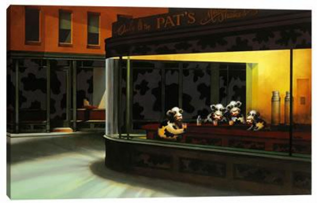 Last Udders At The Bar - Box Canvas Last Udders At The Bar - Box Canvas