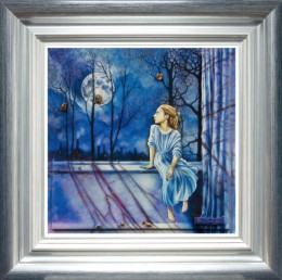 Wendy - Silver-Blue - Framed