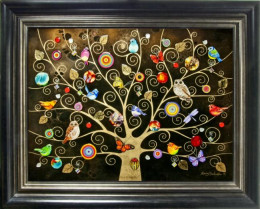 Tree Of Life - Gold - Framed