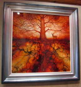 Firey Gaze - Original - Framed