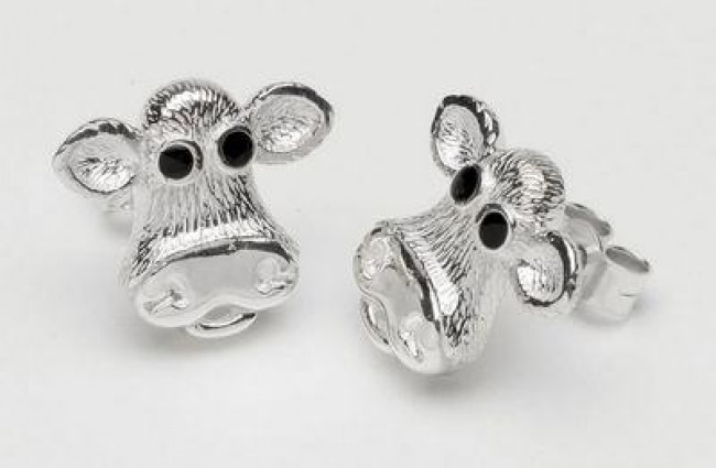 Moo - Sterling Silver Earrings