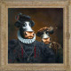 Black Udder And Bulldrick - Framed