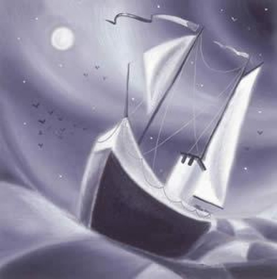 Moonlit Voyage - Mounted Moonlit Voyage - Mounted
