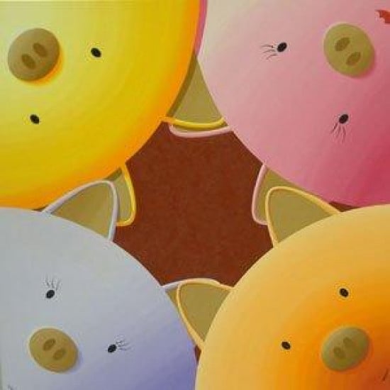 Having Friends Round - Box Canvas Having Friends Round - Box Canvas