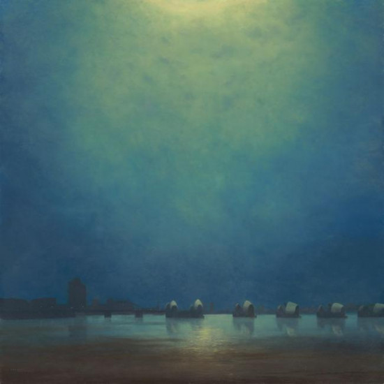 Moonlight, Thames Barrier