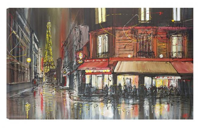 Paris After Dark - Box Canvas