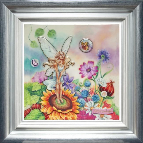 Tinker Bell - Silver-Blue Framed