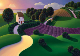 Lavender Sunset - Canvas With Slip