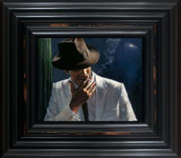 Man In White Suit II - Black Framed