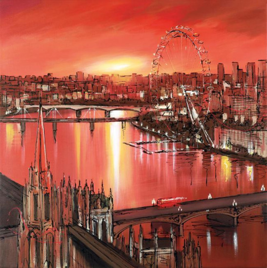 Londons Last Light - Box Canvas Londons Last Light - Box Canvas