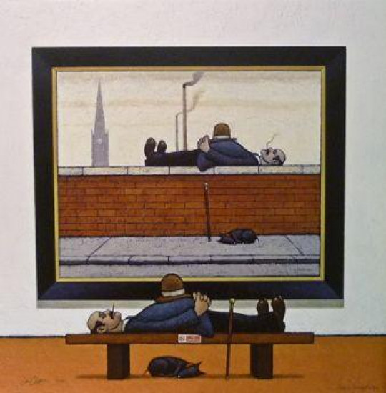 L. S. Lowryish - Laid Back - Limited Edition - Framed L. S. Lowryish - Laid Back - Limited Edition - Framed
