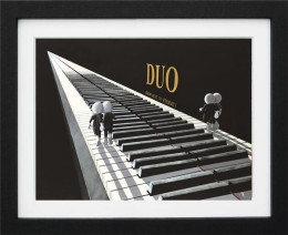 Duo - Canvas - Black Framed