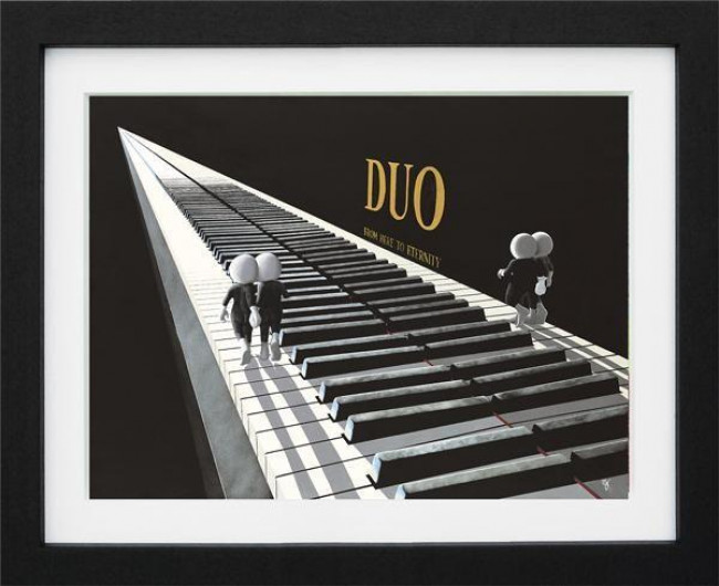 Duo - 3D High Gloss Resin - Framed