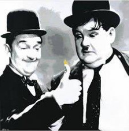 Fire Starter (Laurel and Hardy) - Mounted