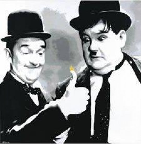 Fire Starter (Laurel And Hardy) - Mounted Fire Starter (Laurel And Hardy) - Mounted