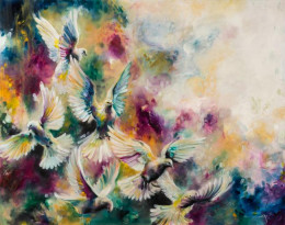 Virtue (Doves) - Canvas- Framed