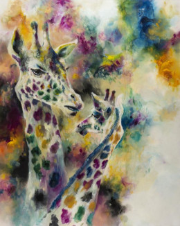 Gracile (Giraffes) - Canvas - Framed