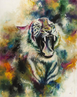 Bellicose (Royal Siberian Tiger)  - Canvas - Framed