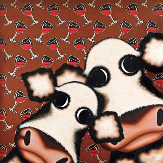 Bovine O'Clock - Selfie - Box Canvas