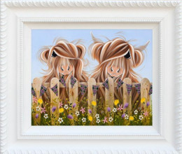 Highland Moo - Framed