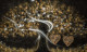 The Power Of Love Gold - Large - Black Framed