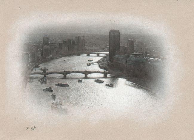 Study For London - Charcoal Original Study For London - Charcoal Original