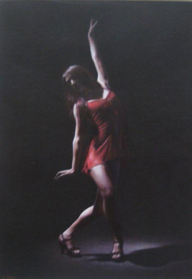 Joire De Vivre II (Pastel & Pencil) - Original - Framed Joire De Vivre II (Pastel & Pencil) - Original - Framed