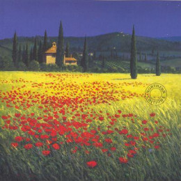 Tuscan Poppyfield - Small - Print