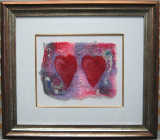 Belonging I (Felt Art) - Original - Framed Belonging I (Felt Art) - Original - Framed