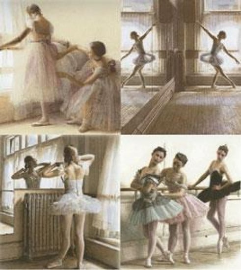 Dance Portfolio (Set of 4) - Mounted Dance Portfolio (Set of 4) - Mounted