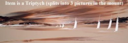 White Sails (Triptych) - Mounted