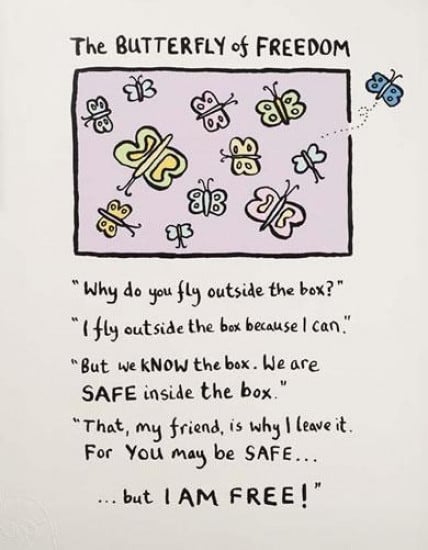 The Butterfly Of Freedom - Print only The Butterfly Of Freedom - Print only
