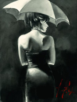 Study For Woman With White Umbrella - Deluxe - Board Only