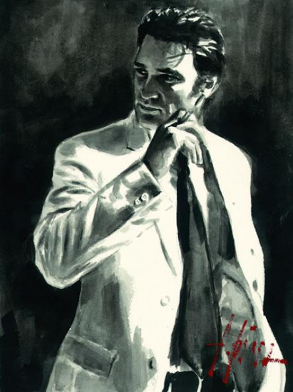 Study For Marcus In White - On Paper