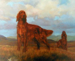 Teamwork - Irish Setter - Print only