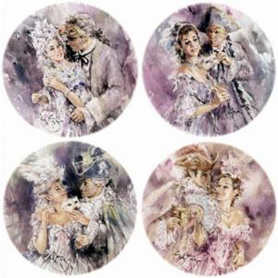 Masquerade Suite - Set of 4 - Mounted Masquerade Suite - Set of 4 - Mounted