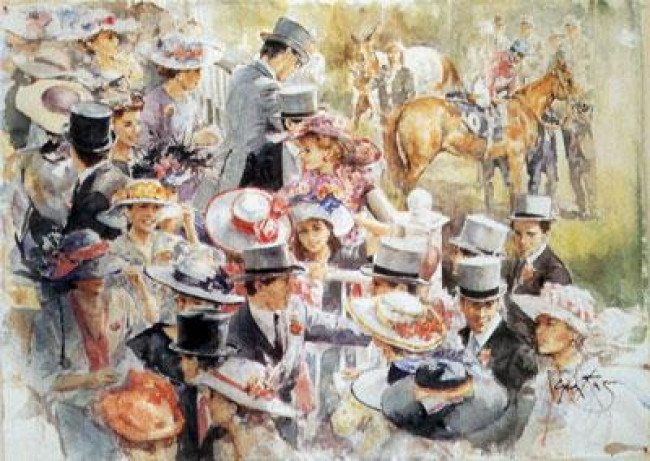 Ascot Hats - Mounted Ascot Hats - Mounted