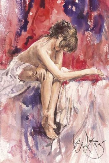 Contemplative Thoughts - Mounted Contemplative Thoughts - Mounted