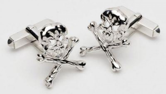 Bad To The Bone - Sterling Silver - Cufflinks