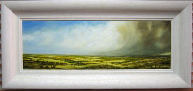 Golden Landscape - Original - Framed Golden Landscape - Original - Framed
