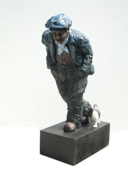 One Man & His Dog - Sculpture