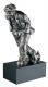 One Man & His Dog (Stainless Steel) - Sculpture