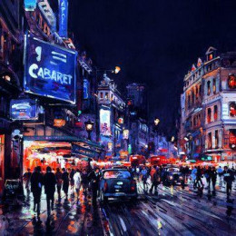 London By Night - Box Canvas