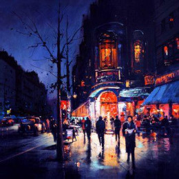 Paris By Night - Box Canvas