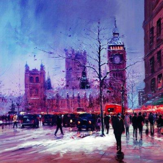 Winter Morning London - Box Canvas