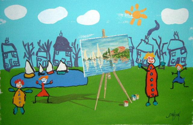 The Boating Lake - Mounted The Boating Lake - Mounted